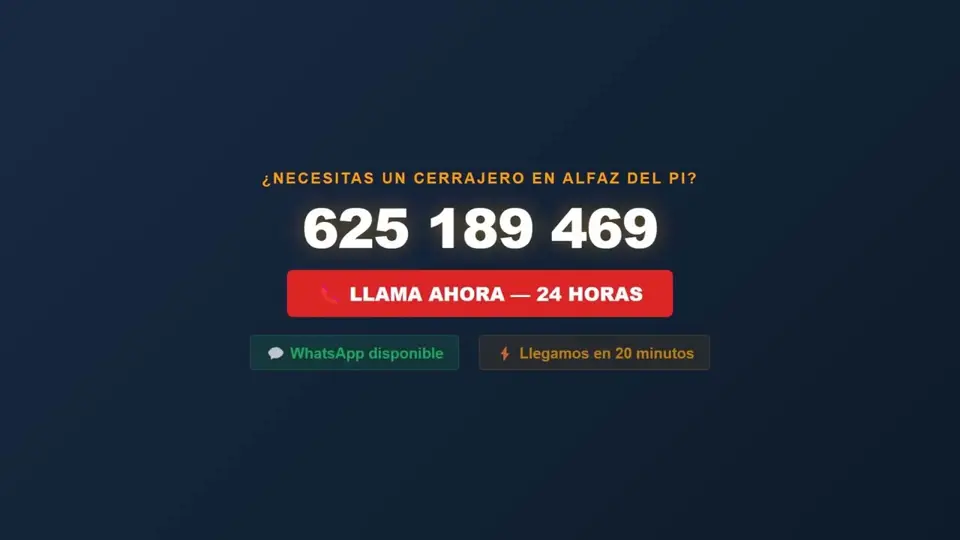 Cerrajero en Alfaz del Pi 24 Horas — Cerrajeros Benidorm AC