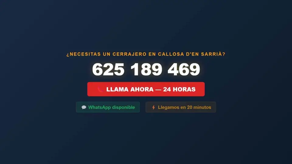 Cerrajero en Callosa d